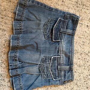 Vintage Y2K 2000 girls Old Navy Blue Denim pleated mini Skirt for Kids 3t